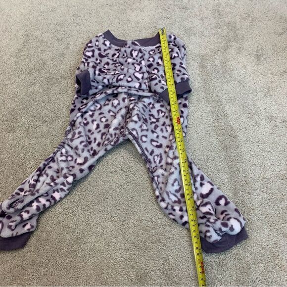 BARKLEY & Finn small breed dog purple fleece pyjamas Sz M/L - Picture 6 of 7